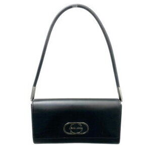 GUCCI Interlocking Shoulder Bag Handbag Black